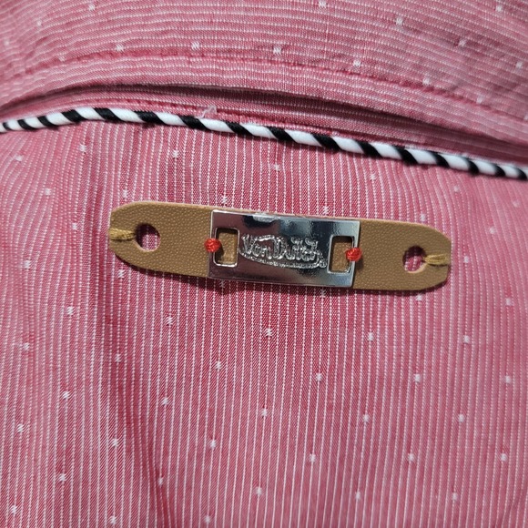 Men's Vintage Kustommade Von Dutch shirt long sleeve button up shirt Size Small - Picture 5 of 5